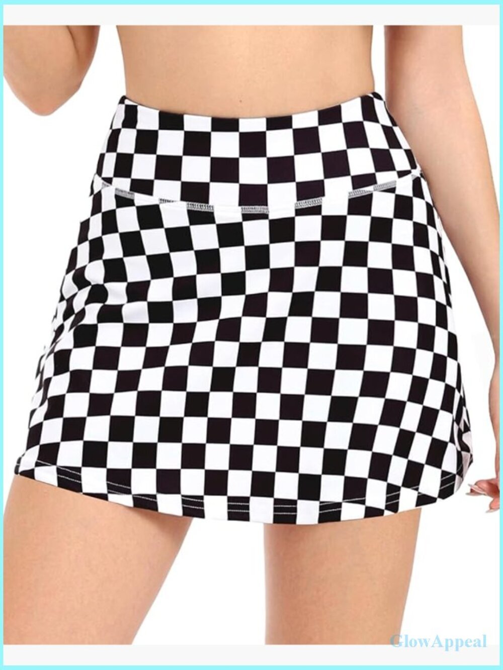Women's High Waisted Athletic Golf Skort with Pockets Built-In Shorts Running